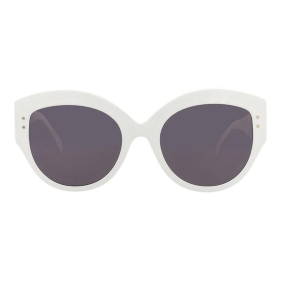 Alaia Womens Round/Oval White White Grey Fashion Designer Eyewear - Picture 1 of 4